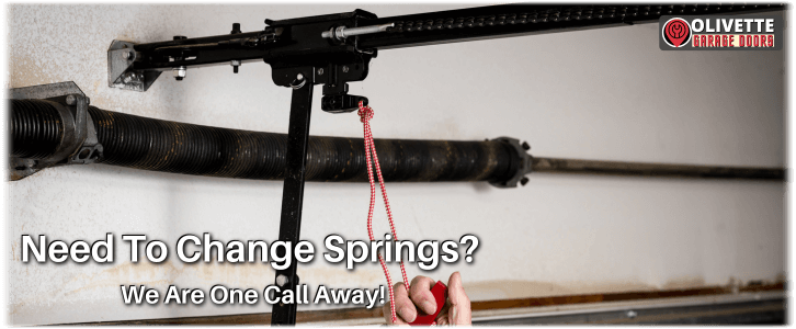 Broken Garage Door Spring Olivette MO
